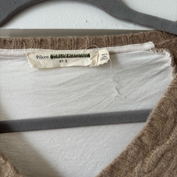 Anthropologie Pilcro and the Letterpress 3/4 Sleeve Wool Sweater Top - Picture 3 of 5